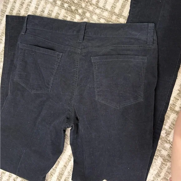 Ann Taylor loft modern straight dark blue corduroy pants size 8 - Picture 4 of 4
